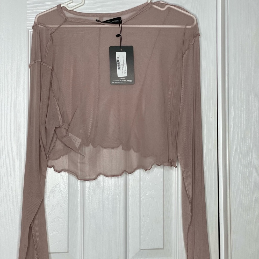 Long sleeve crop top
